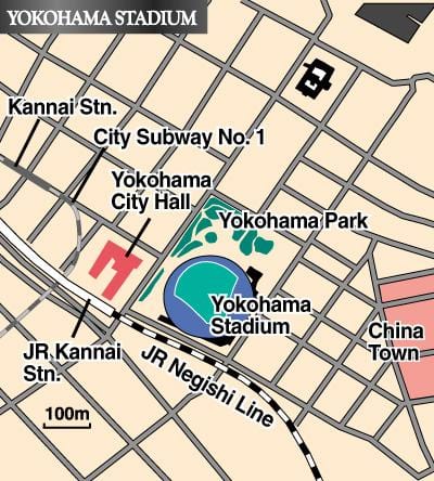 La carte de Yokohama stadium