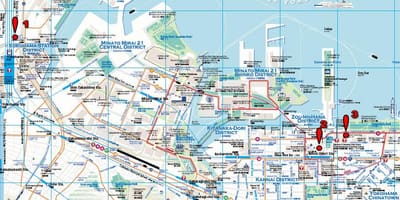 Yokohama carte de marcher