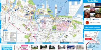 La carte de Yokohama attractions