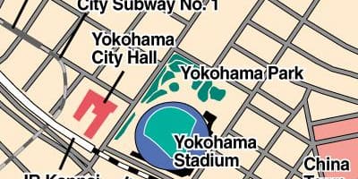 La carte de Yokohama stadium